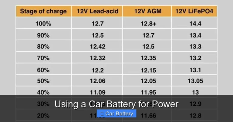 Using a Car Battery for Power