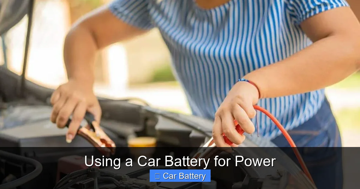 Using a Car Battery for Power