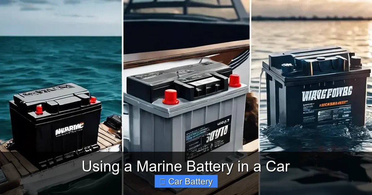 Using a Marine Battery in a Car