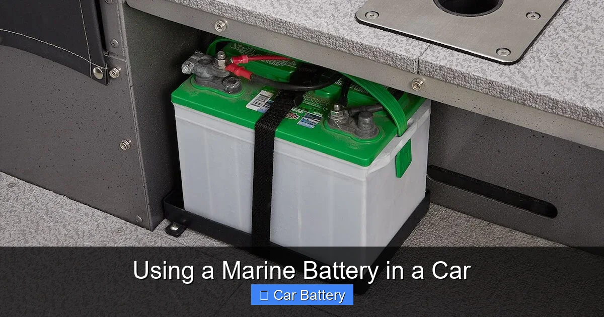 Using a Marine Battery in a Car