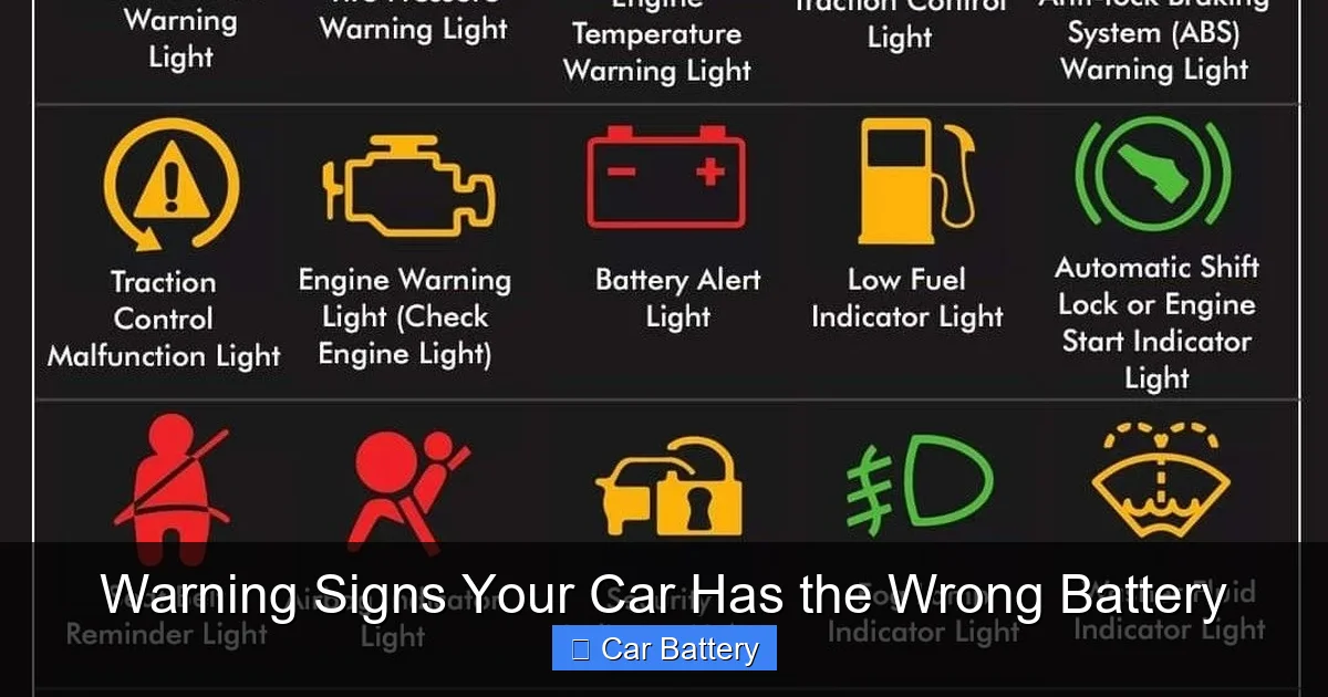 Warning Signs Your Car Has the Wrong Battery