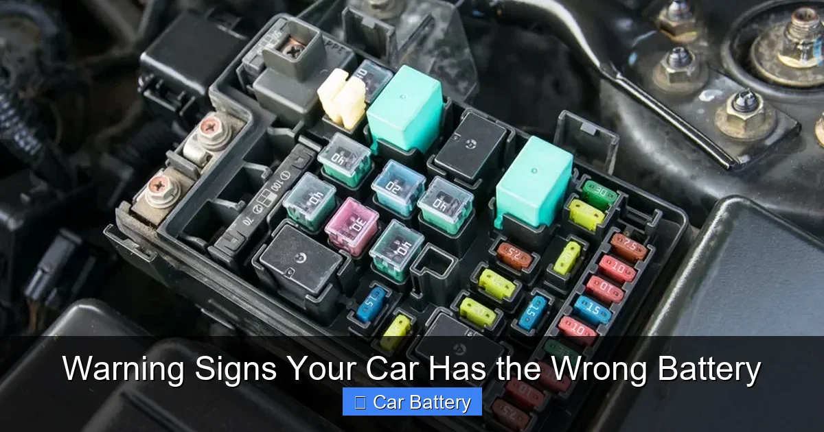 Warning Signs Your Car Has the Wrong Battery