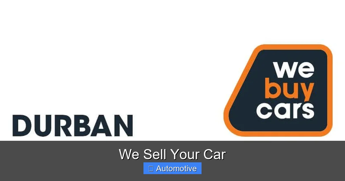 We Sell Your Car