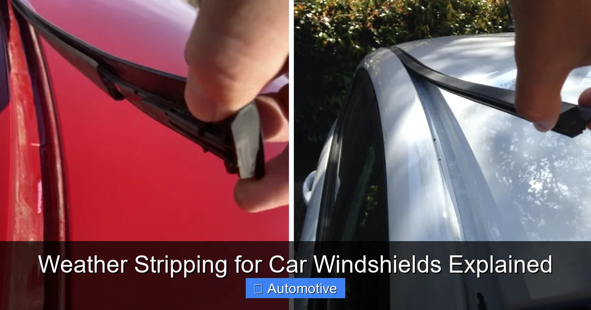 Weather Stripping for Car Windshields Explained