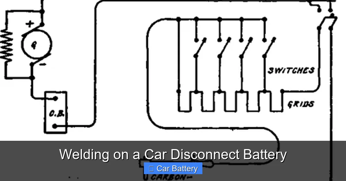 Welding on a Car Disconnect Battery