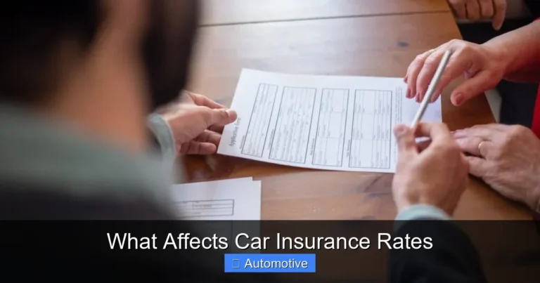 What Affects Car Insurance Rates