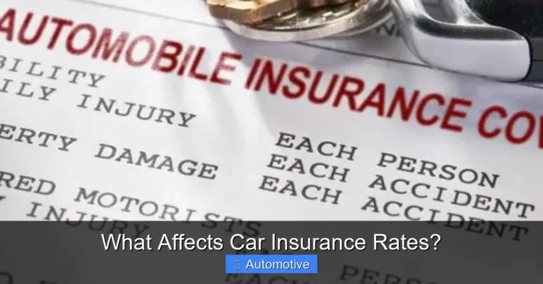What Affects Car Insurance Rates?