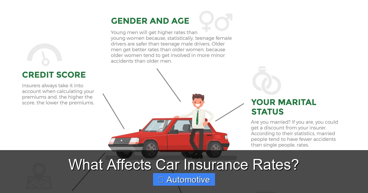 What Affects Car Insurance Rates?