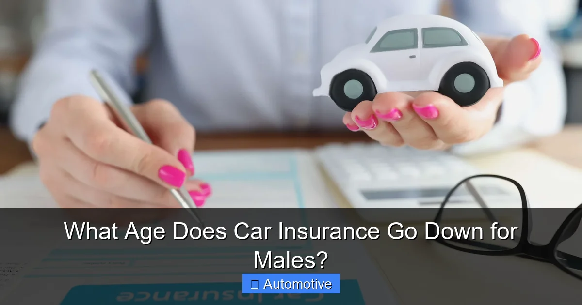 What Age Does Car Insurance Go Down for Males?
