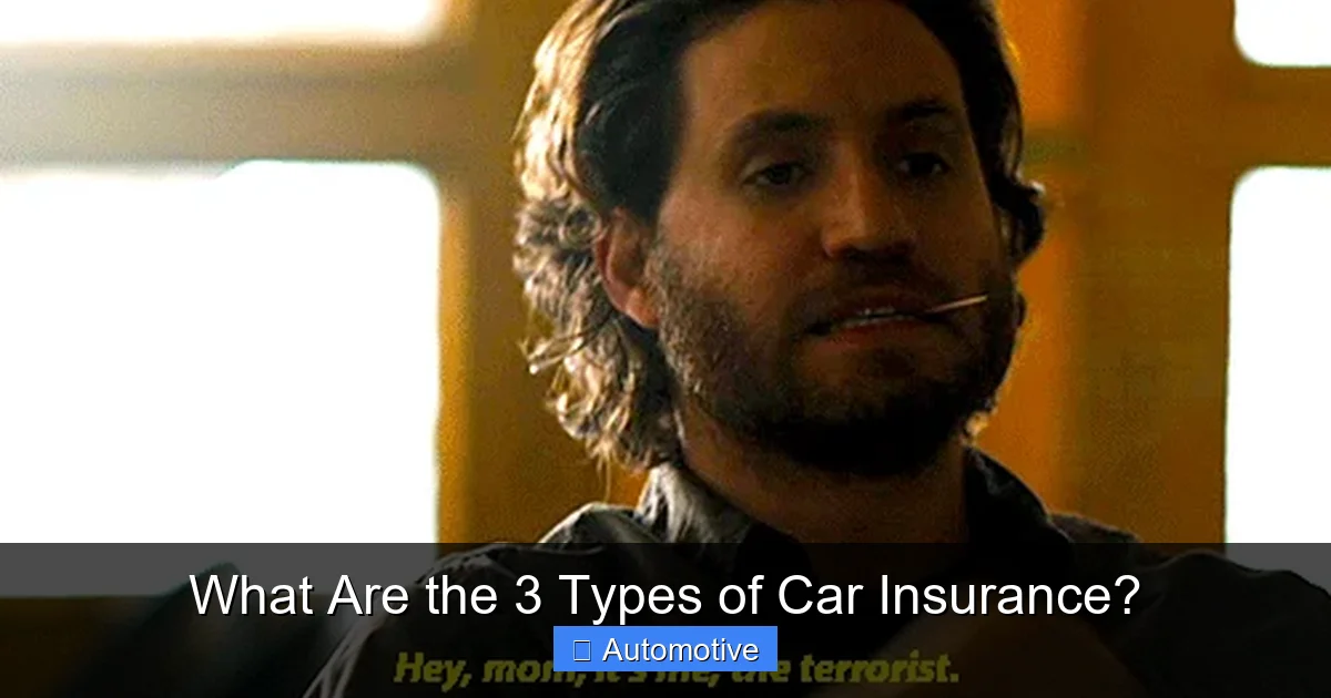 What Are the 3 Types of Car Insurance?