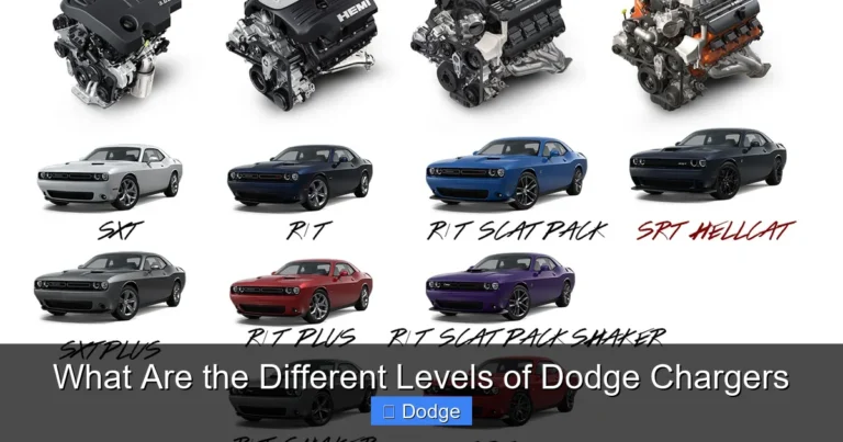 What Are the Different Levels of Dodge Chargers