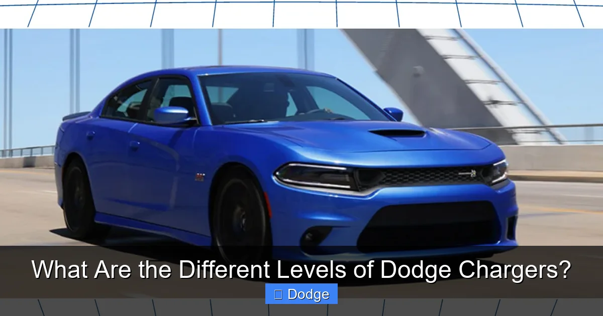 What Are the Different Levels of Dodge Chargers?
