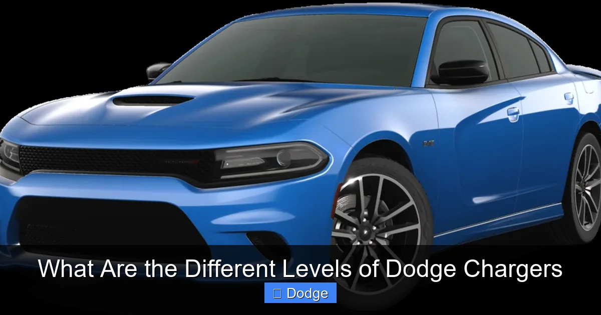 What Are the Different Levels of Dodge Chargers