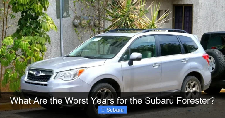 What Are the Worst Years for the Subaru Forester?