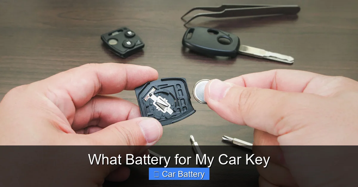 What Battery for My Car Key