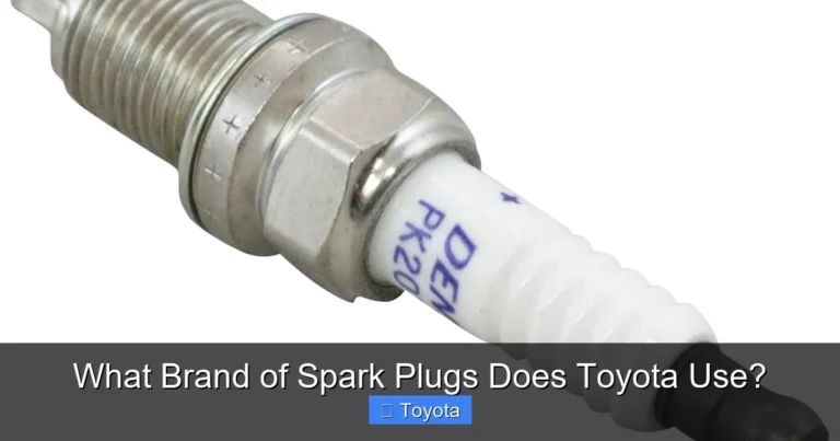 What Brand of Spark Plugs Does Toyota Use?