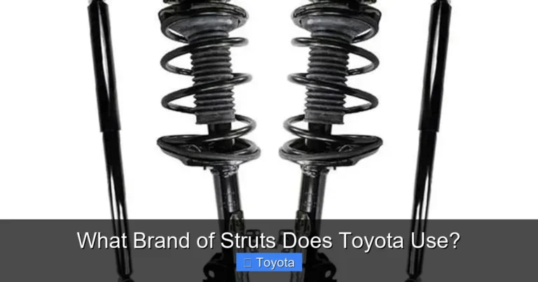 What Brand of Struts Does Toyota Use?