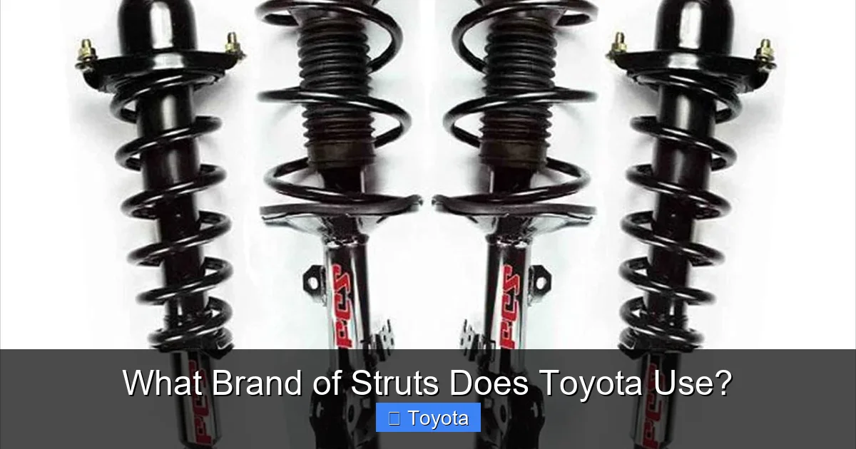 What Brand of Struts Does Toyota Use?