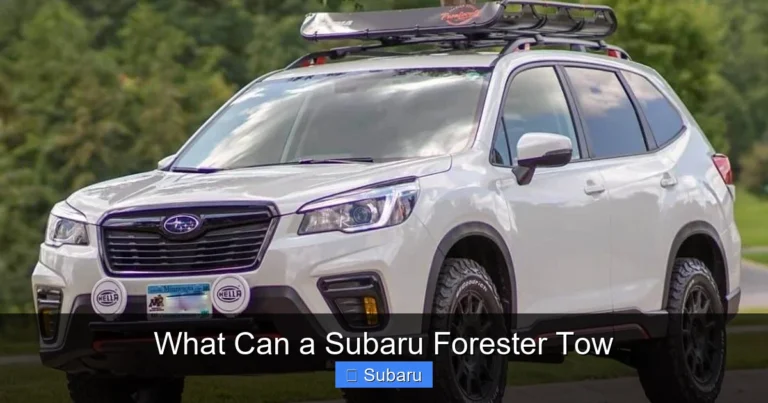 What Can a Subaru Forester Tow