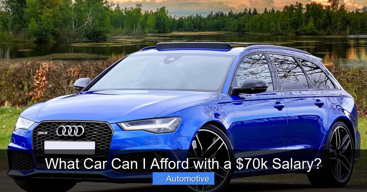 What Car Can I Afford with a $70k Salary?