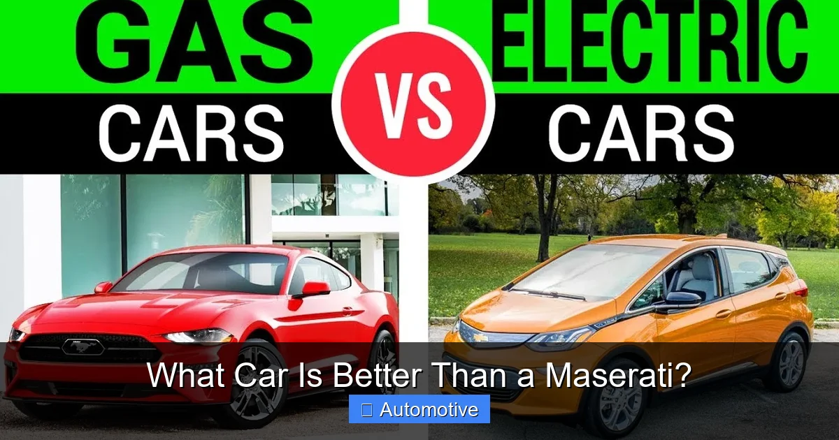 What Car Is Better Than a Maserati?