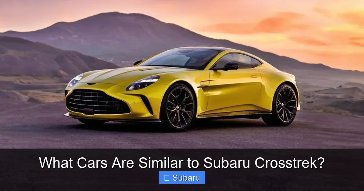 What Cars Are Similar to Subaru Crosstrek?