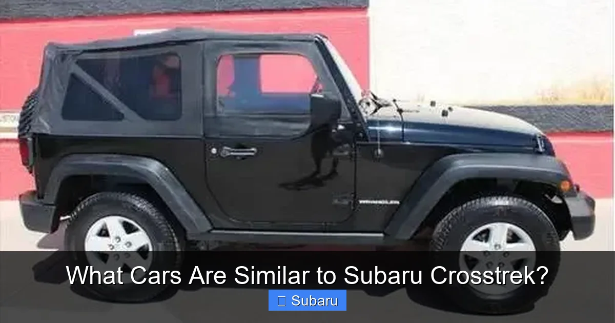 What Cars Are Similar to Subaru Crosstrek?
