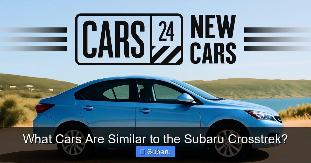 What Cars Are Similar to the Subaru Crosstrek?
