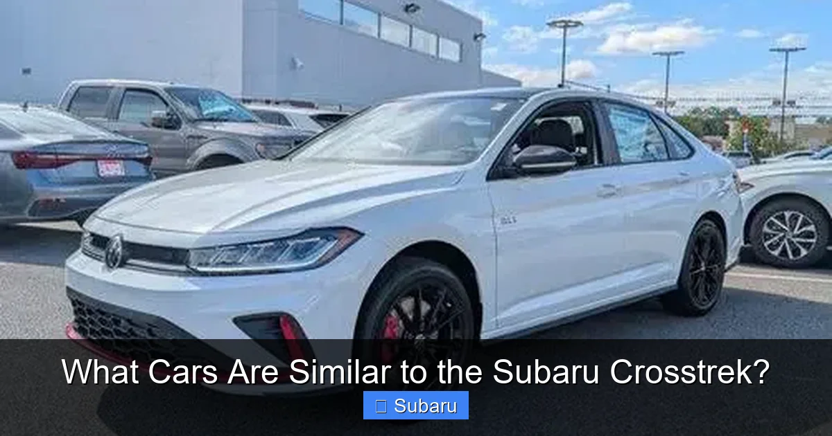 What Cars Are Similar to the Subaru Crosstrek?