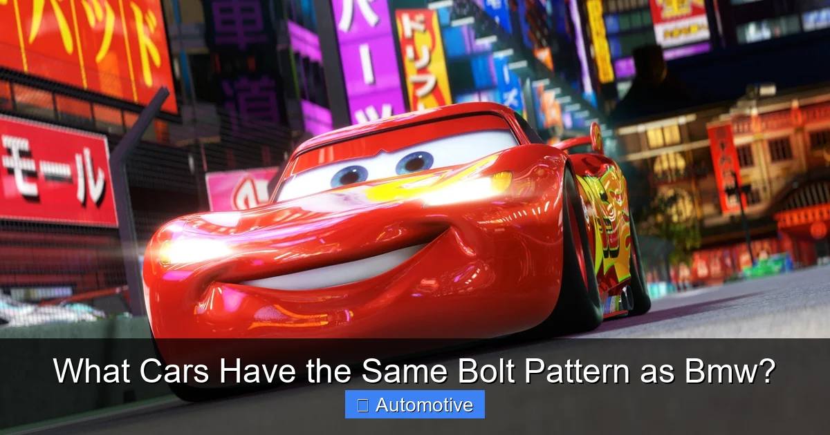 What Cars Have the Same Bolt Pattern as Bmw?