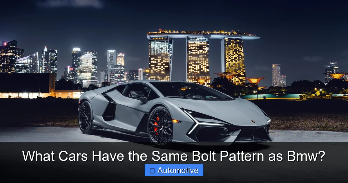 What Cars Have the Same Bolt Pattern as Bmw?