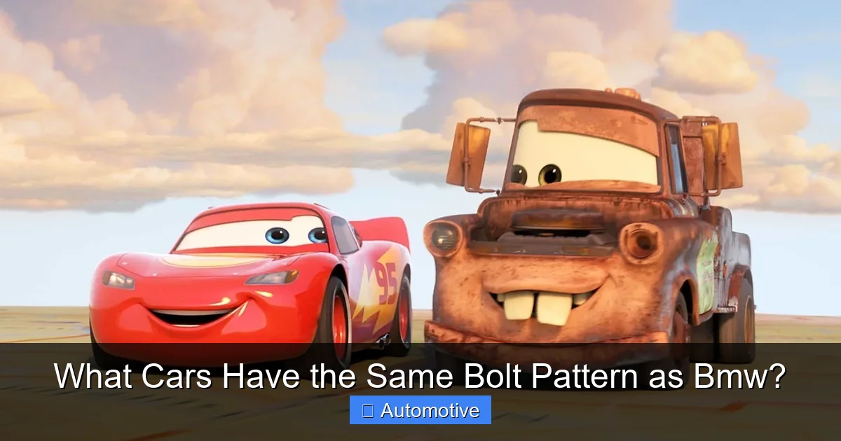 What Cars Have the Same Bolt Pattern as Bmw?