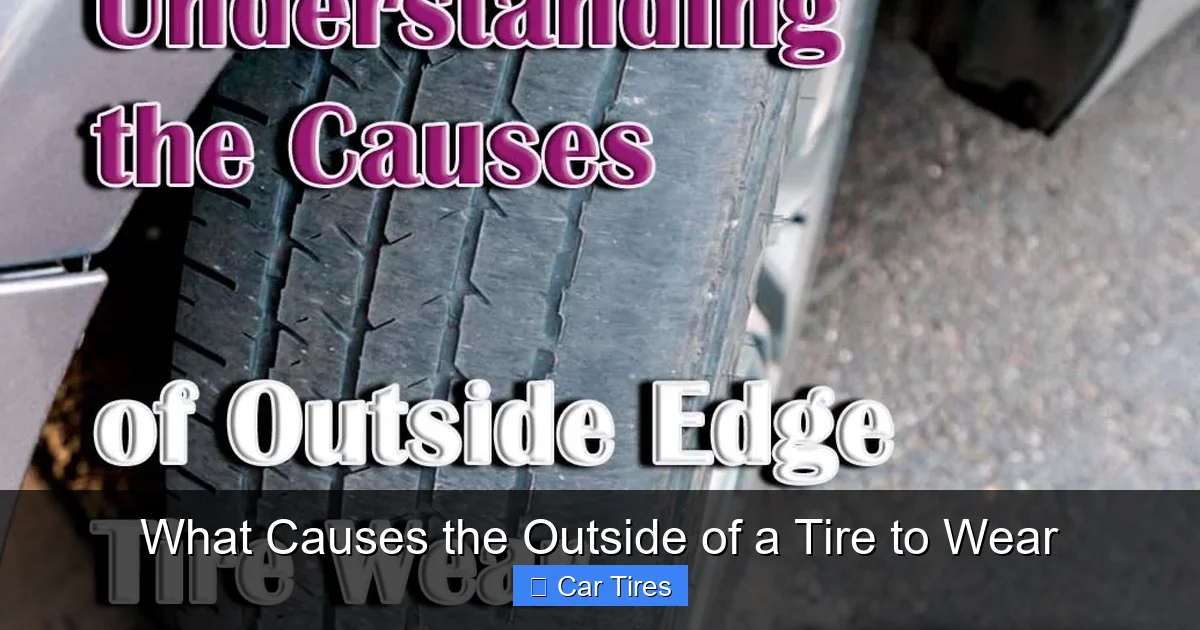 What Causes the Outside of a Tire to Wear
