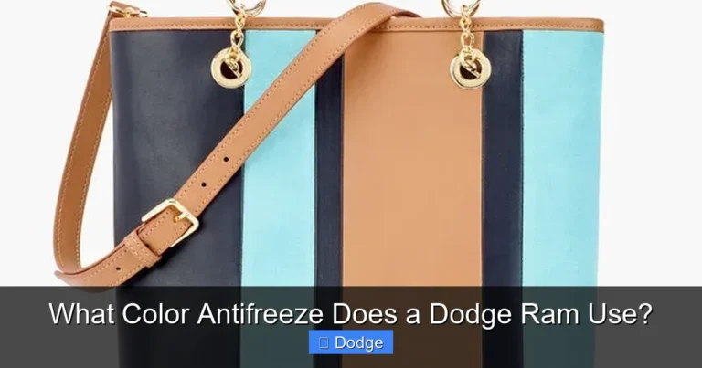 What Color Antifreeze Does a Dodge Ram Use?