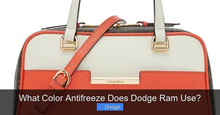 What Color Antifreeze Does Dodge Ram Use?