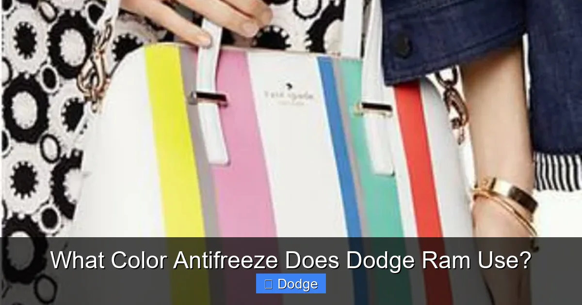 What Color Antifreeze Does Dodge Ram Use?