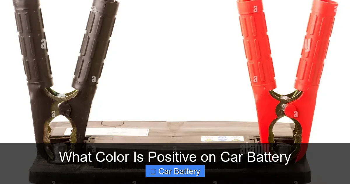 What Color Is Positive on Car Battery