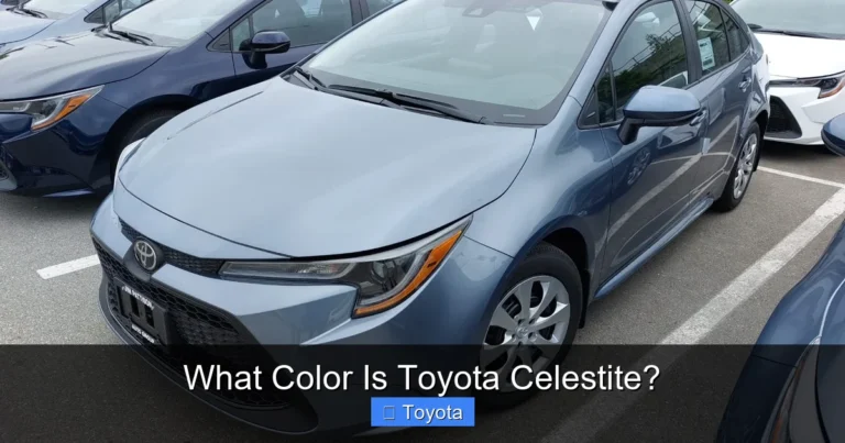 What Color Is Toyota Celestite?