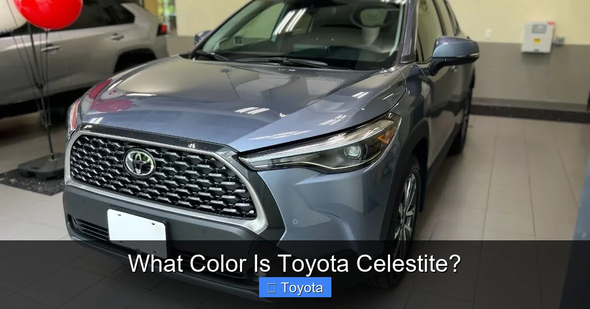 What Color Is Toyota Celestite?