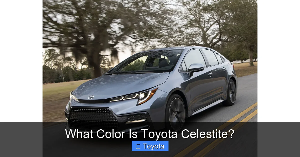 What Color Is Toyota Celestite?
