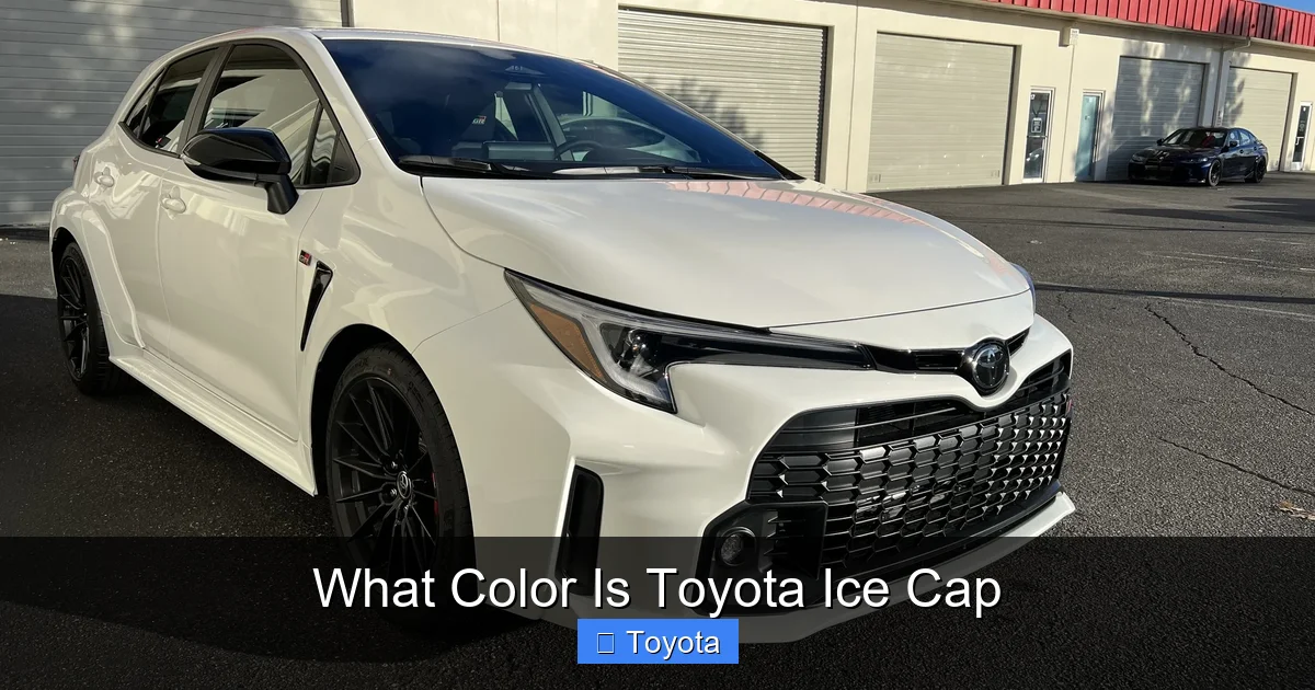What Color Is Toyota Ice Cap
