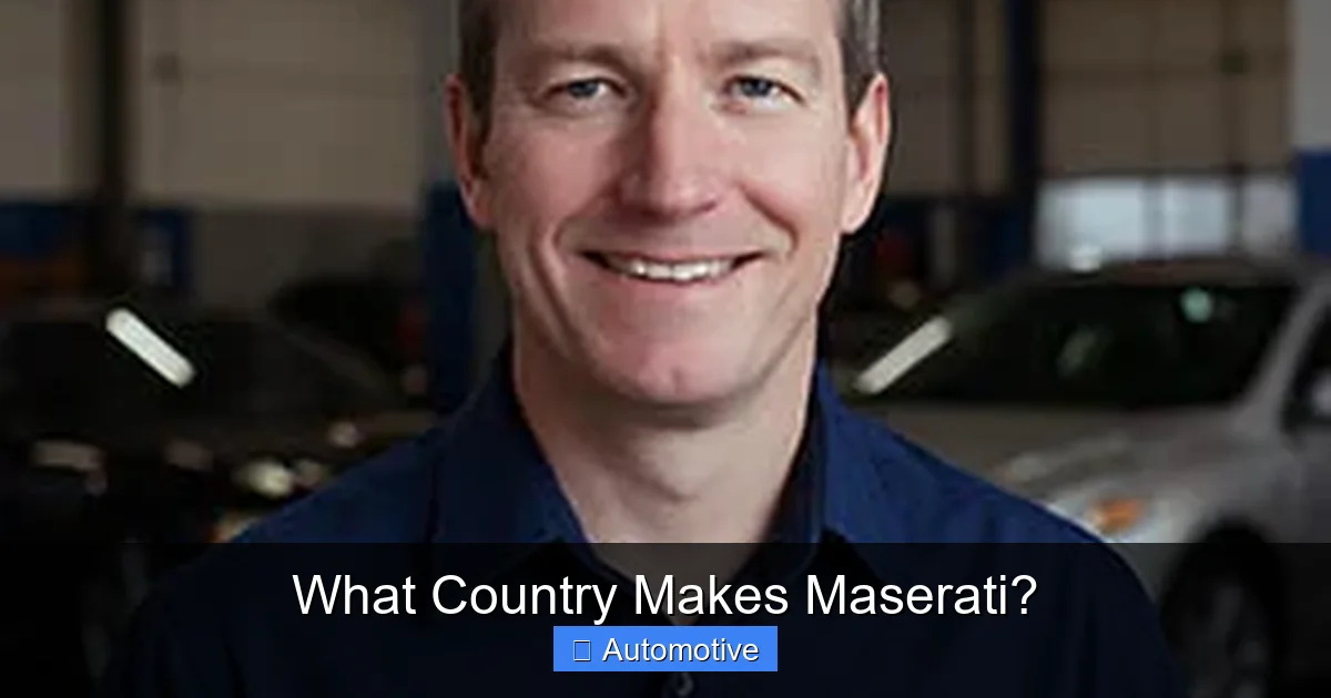 What Country Makes Maserati?