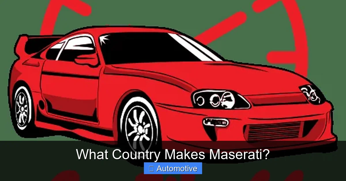 What Country Makes Maserati?