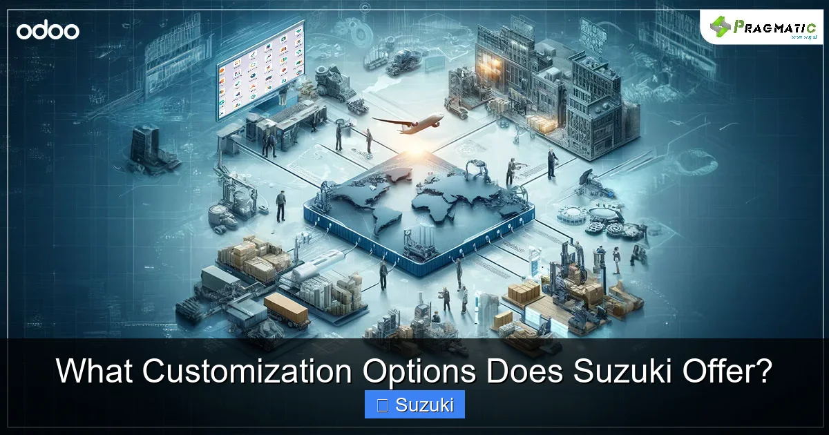 What Customization Options Does Suzuki Offer?