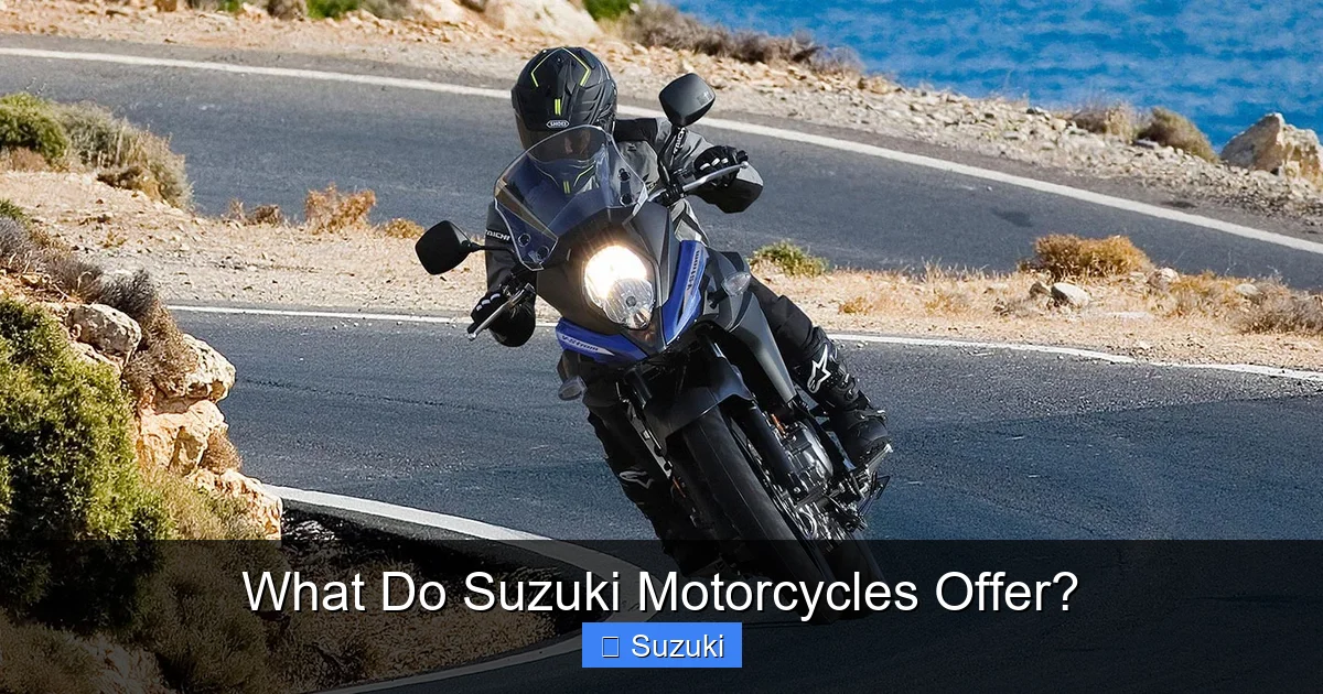 What Do Suzuki Motorcycles Offer?