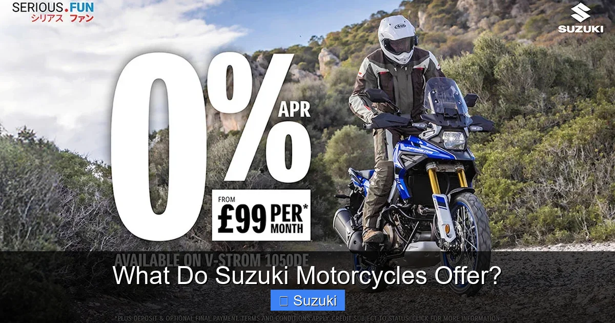 What Do Suzuki Motorcycles Offer?