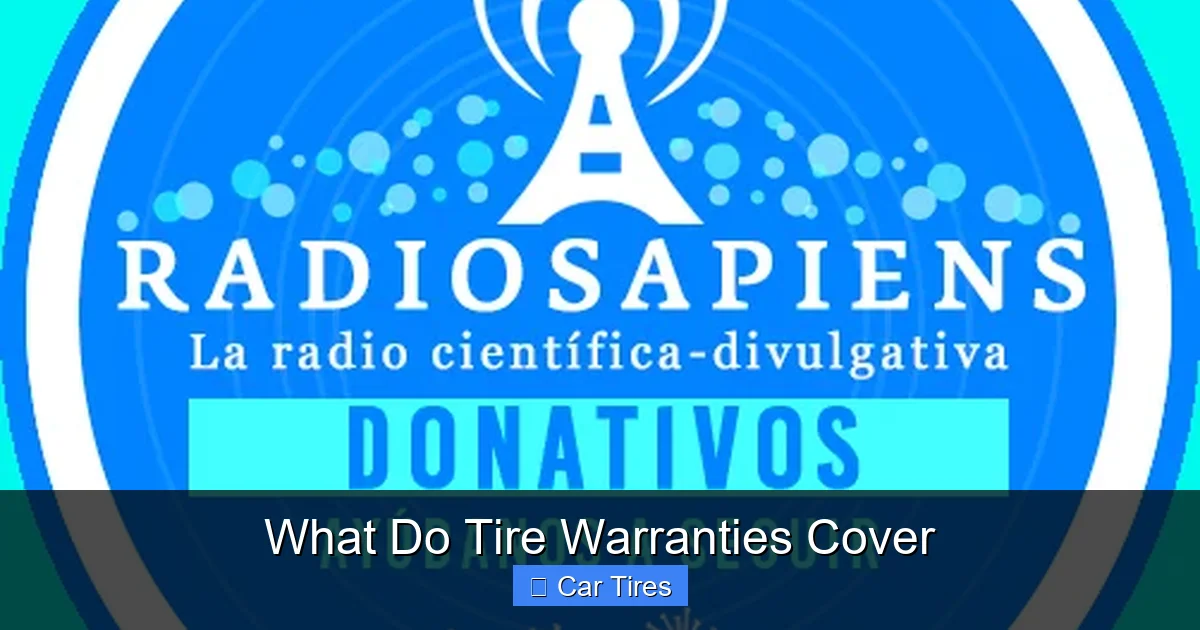 What Do Tire Warranties Cover