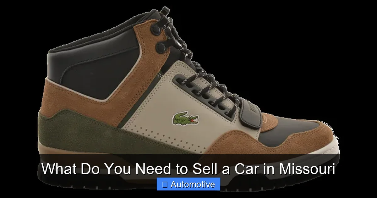 What Do You Need to Sell a Car in Missouri