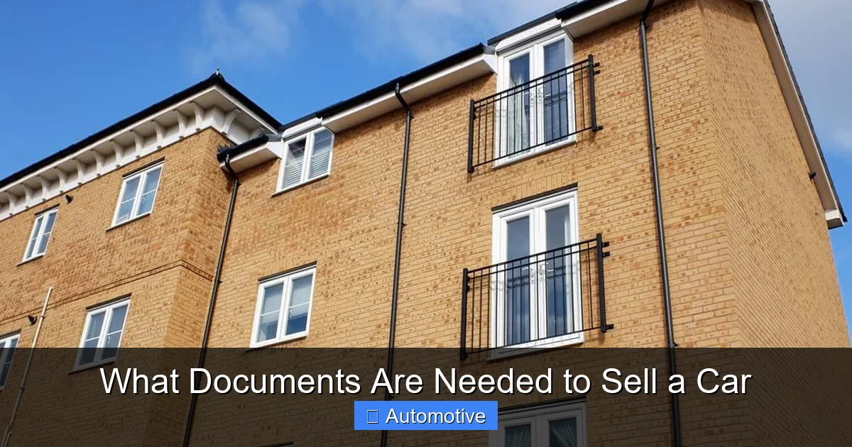 What Documents Are Needed to Sell a Car