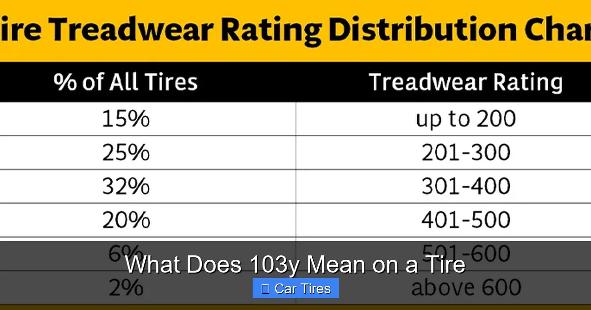What Does 103y Mean on a Tire